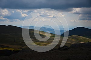 View from the Bucegi Mountains - Romania photo